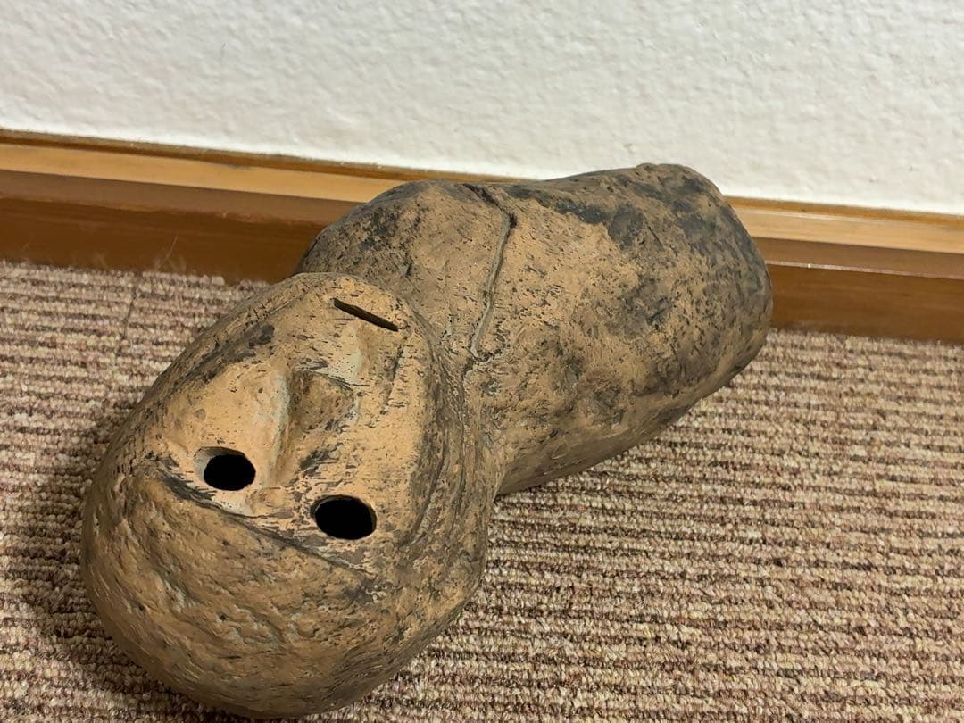 大日塚古墳　埴輪　骨董　アンティーク　土器　発掘品　出土品　置物　彫刻　古代　像