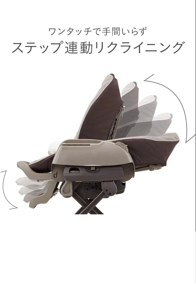 Combi ベビーベッド テーブル、クッション付き