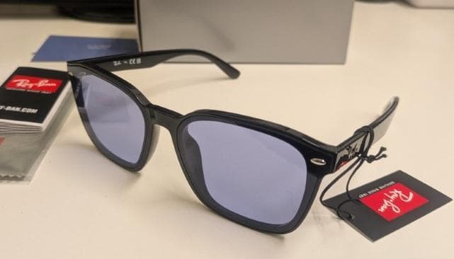 【新品】レイバン RB4392D 601-80 66サイズ ブルー