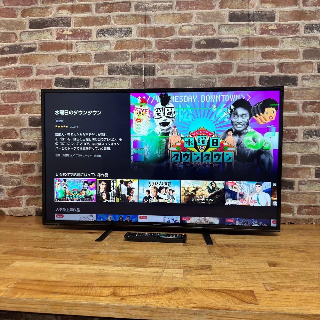 パナソニック 43V型 4K 液晶テレビVIERA TH-43FX600