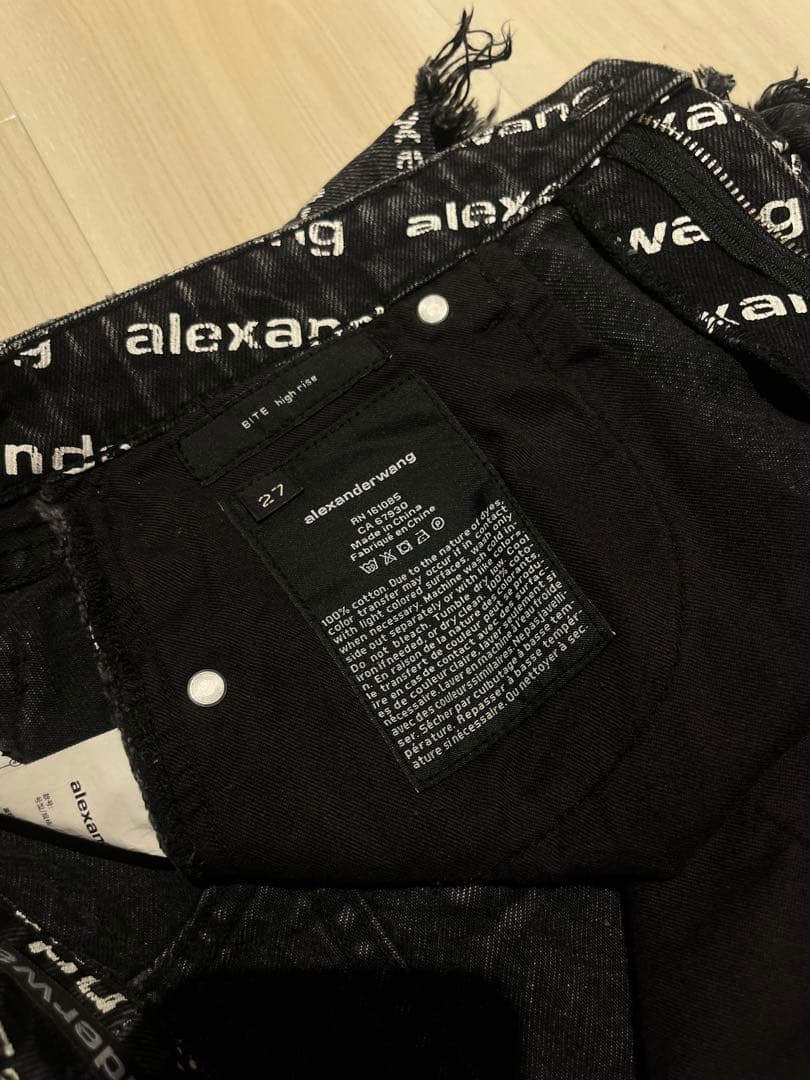 alexanderwang ロゴプリント ショートパンツ