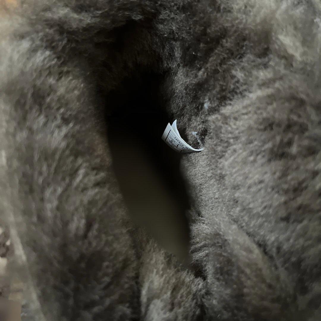 ヒマワリ様 UGG ムートンブーツ カーキ 25センチ リボン アグ