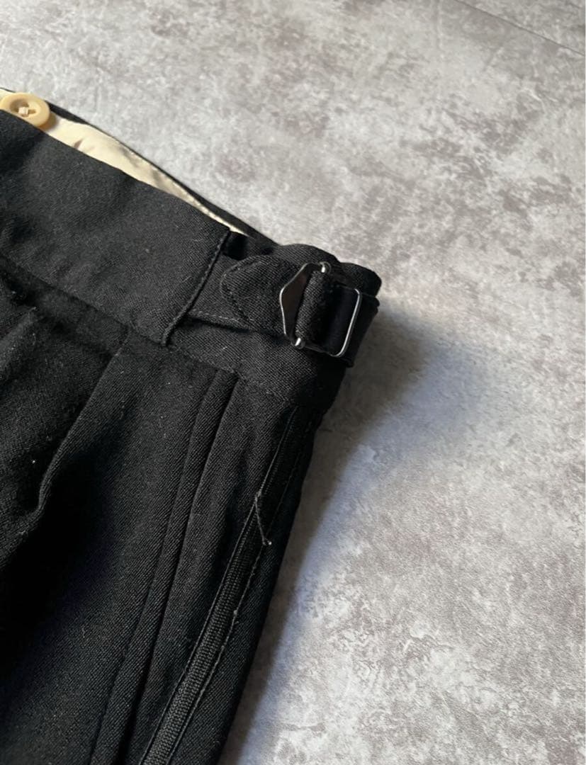 S*n様 1950s ブラック ウールギャバジンスラックス　トラウザー　フェード
