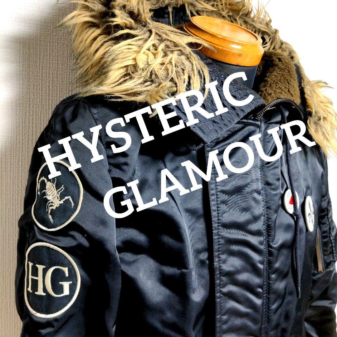 bx17. HYSTERIC GLAMOUR モッズコート黒 メンズSサイズ