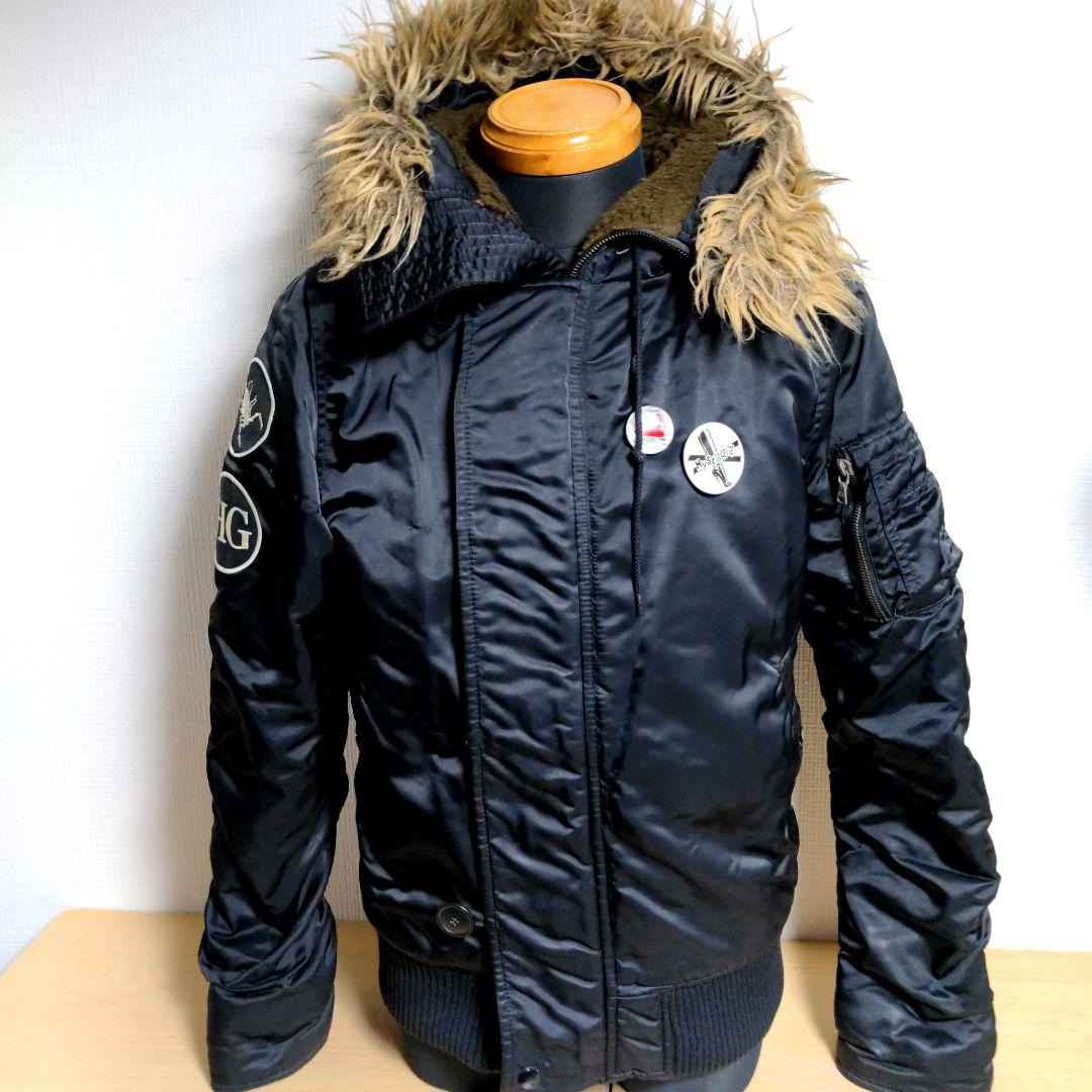 bx17. HYSTERIC GLAMOUR モッズコート黒 メンズSサイズ