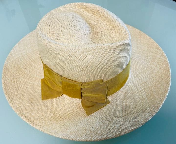 ボルサリーノ　麦わら帽子 ストローハット