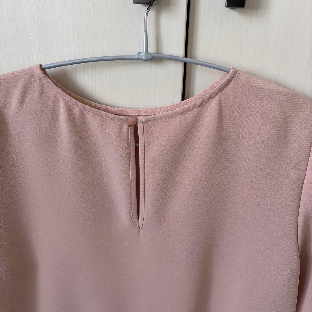 【新品未使用】アベニールエトワール　34ダブルクロスギャザー切替ブラウス