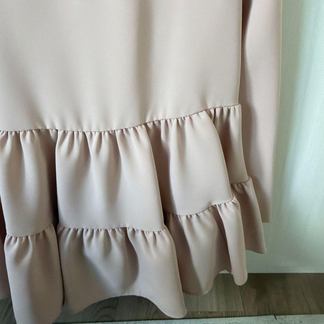 【新品未使用】アベニールエトワール　34ダブルクロスギャザー切替ブラウス