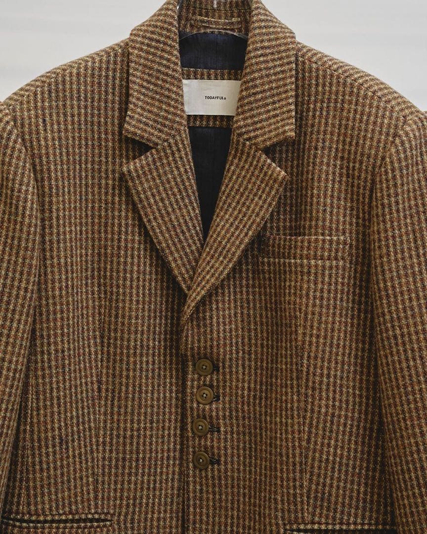【お値下げ】todayful Wool100% Check Jacket