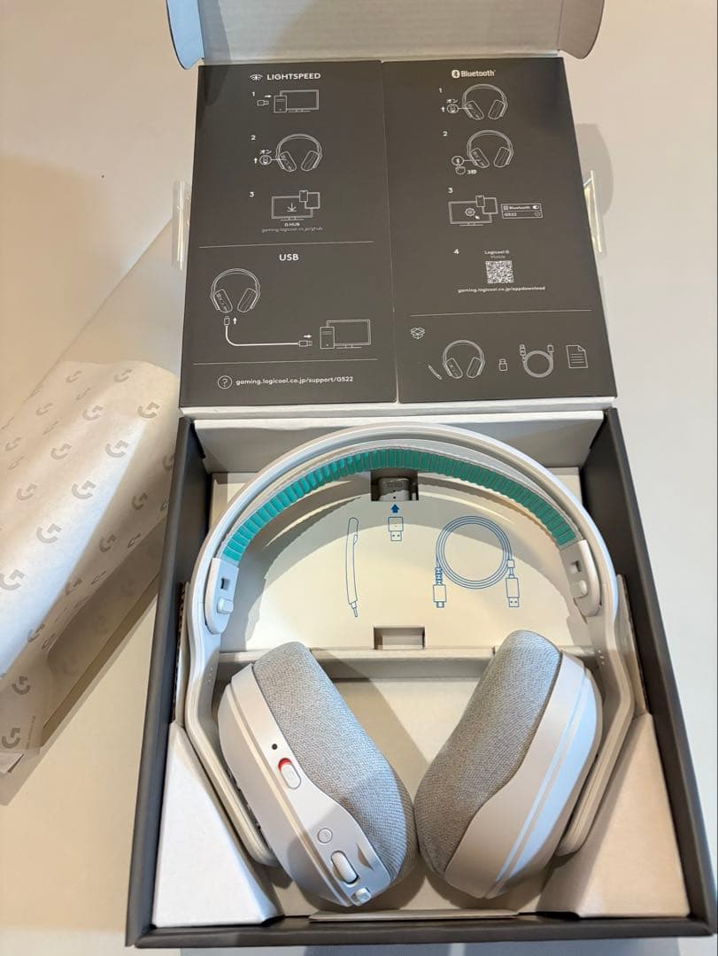 わた　logicool G522 LIGHTSPEED ゲーミングヘッド