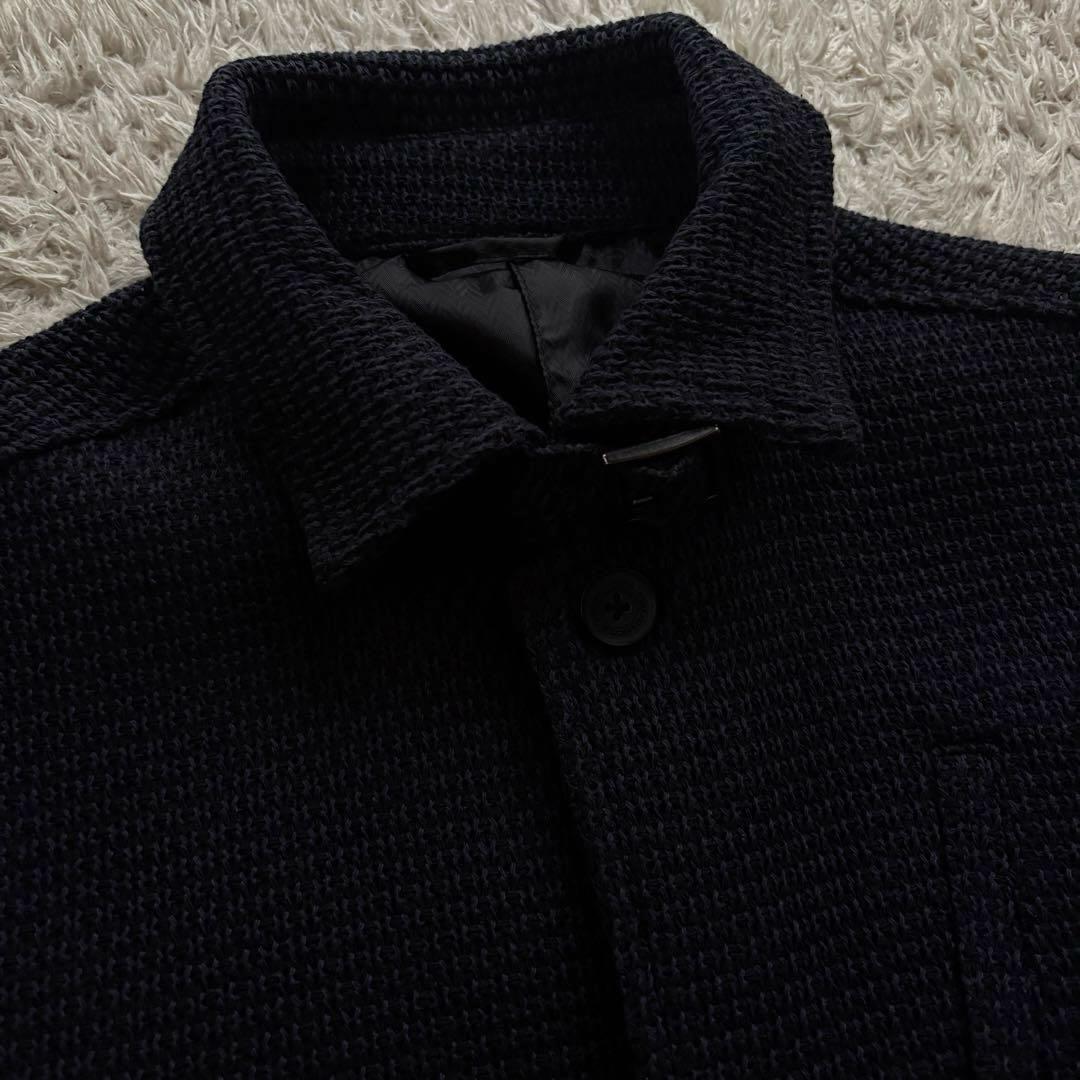 ★新品未使用 Lサイズ★ NICOLE ニット テーラード チンストラップ 紺