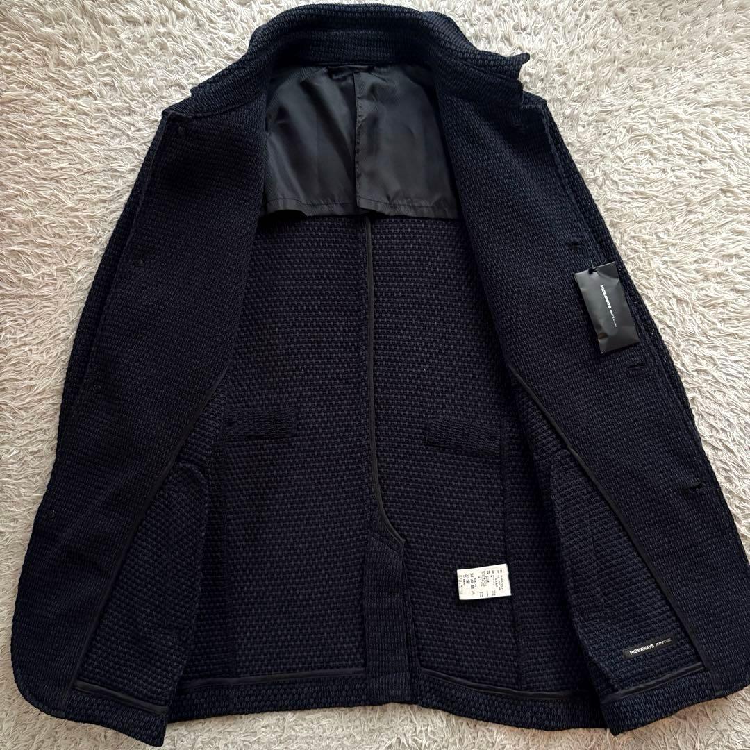 ★新品未使用 Lサイズ★ NICOLE ニット テーラード チンストラップ 紺