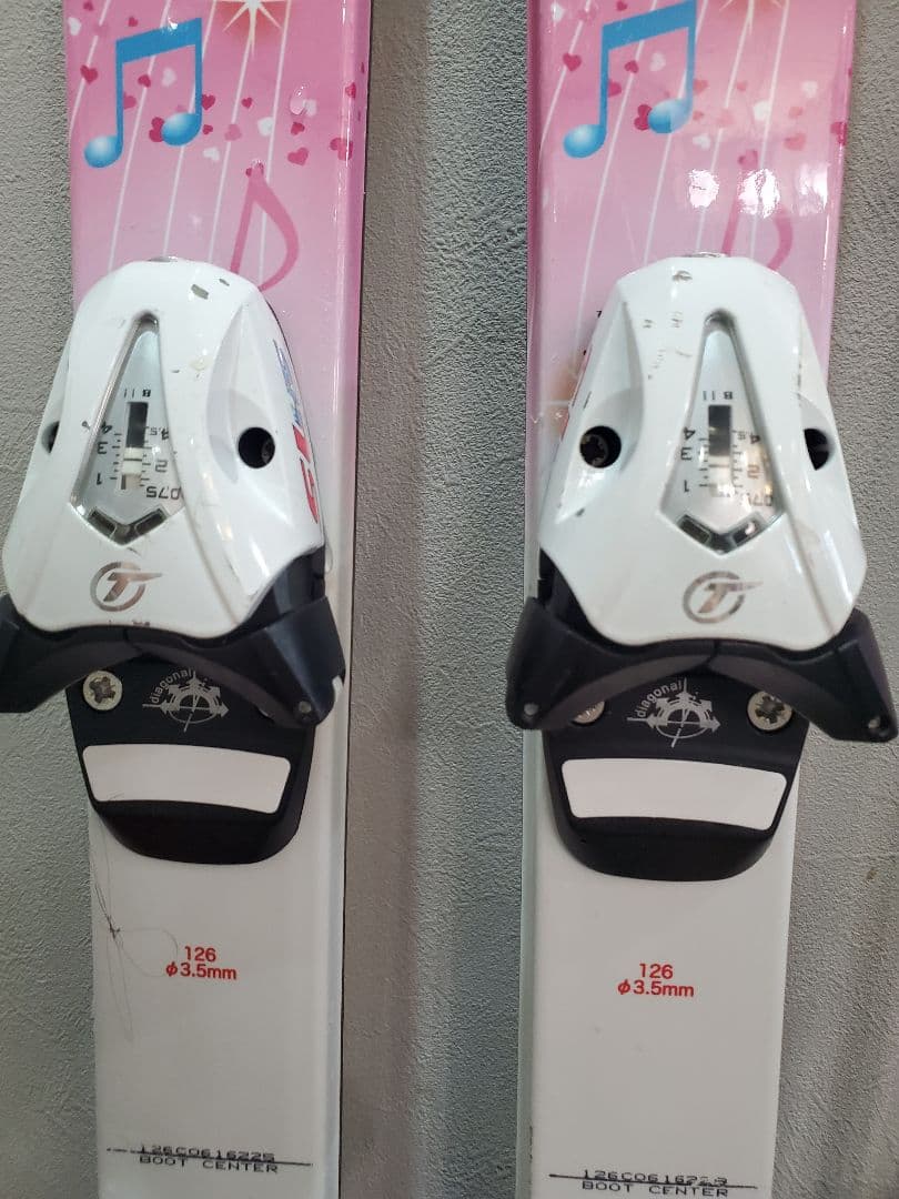 KAZAMA子供用 スキーセット 126cm　ブーツ 23cm