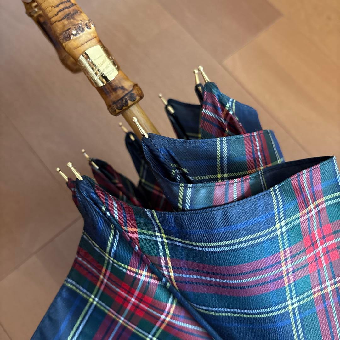 【新品同様】トラディショナルウェザーウェア　ブラックスチュアート　傘　日傘かさ