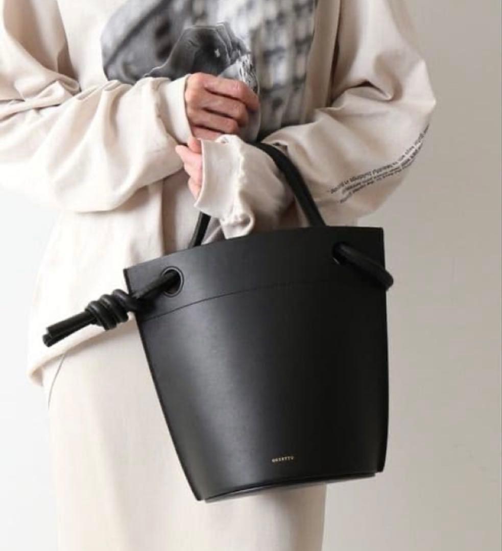 ORSETTO/オルセット　CORDAバケツBag　ブラック