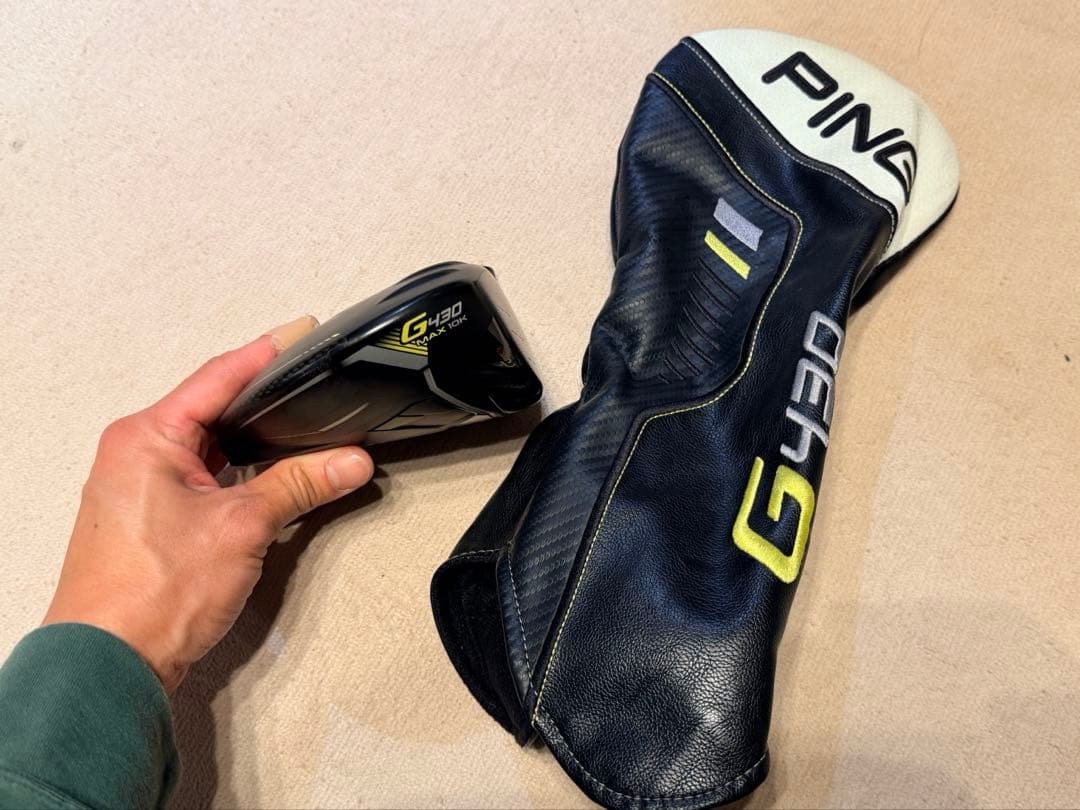 PING G430max 10K 10.5度 ヘッドのみ ヘッドカバー付き