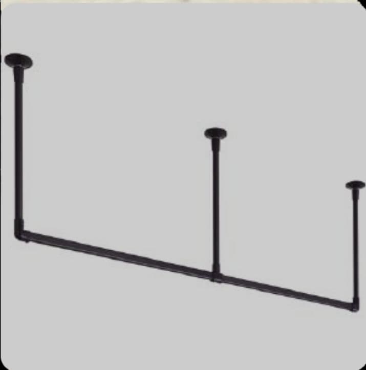 TOSO ハンギングバー H-1 H-2 ブラック　2組セット