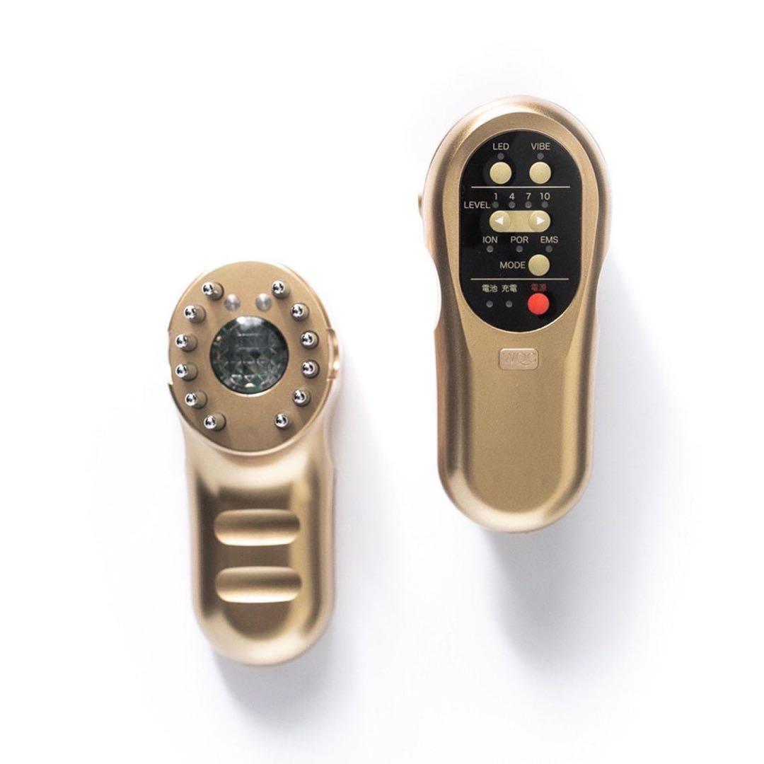 フェイス＆ヘアトリートメント機器TILLET（ティレット）（ゴールド_シート黒)