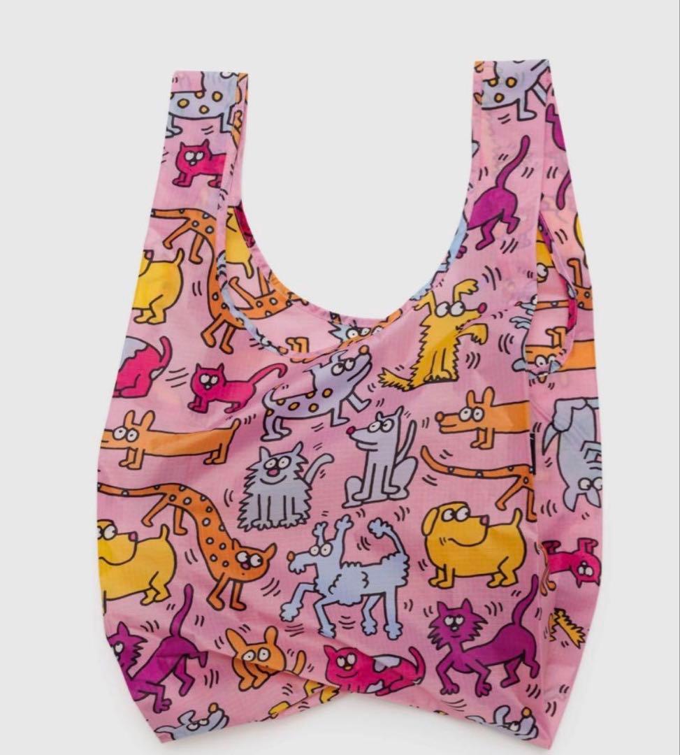 新品未使用BAGGUエコバッグ:キースヘリングKeith Haring