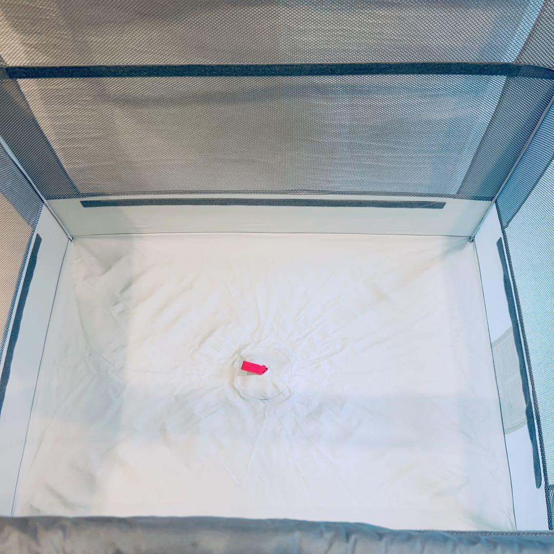 未使用級✨️ Aprica ココネルエアーAB グレーベアー ベビーベッド