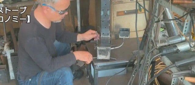 元祖発案者作品　本物　廃油ストーブ【ミニファクトリー　スラッシュ】アースデザイン