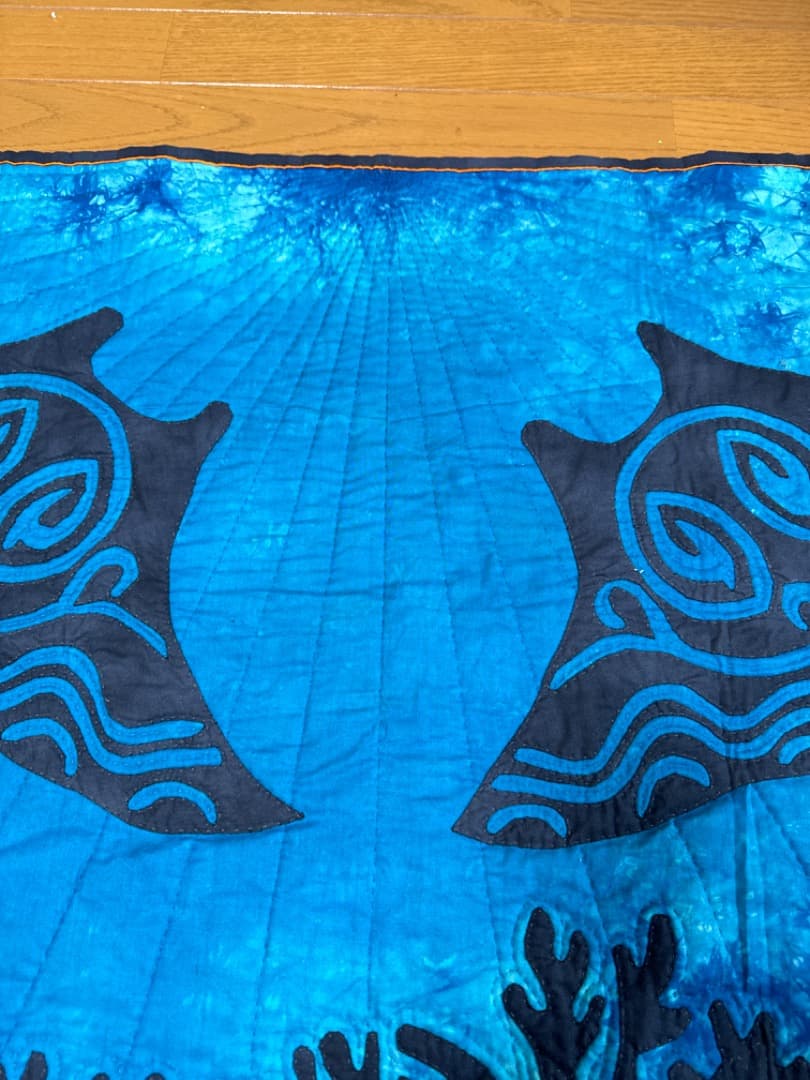 ハワイアンキルトタペストリー♡♡マンタ