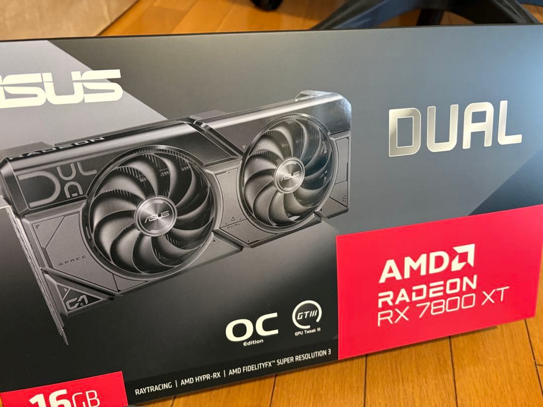 【値下げ】ASUS Radeon RX 7800 XT 16GB OC DUAL