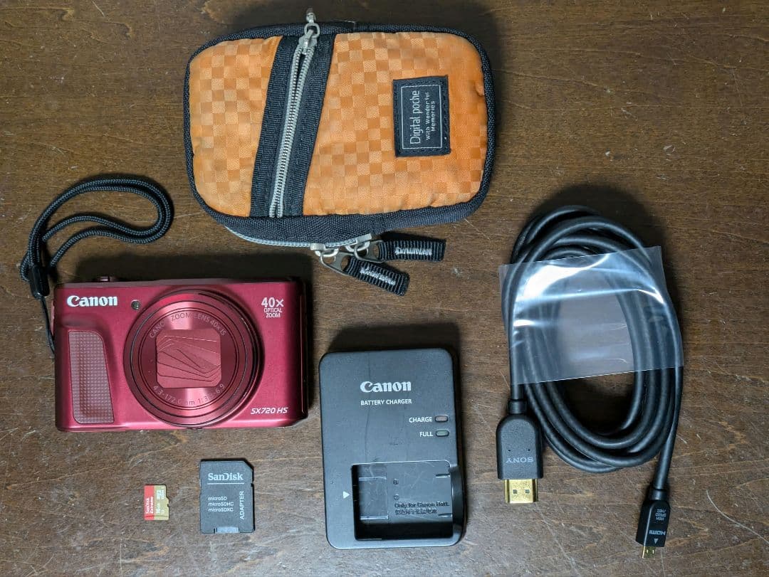 Canon SX720 HS レッド 20.3MP 40倍ズーム