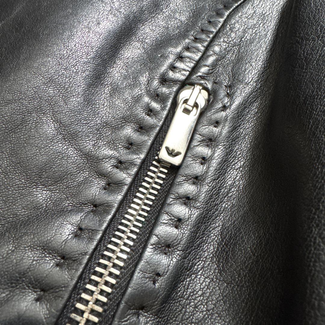 EMPORIO ARMANI エンポリオアルマーニ 本革 ライダースジャケット