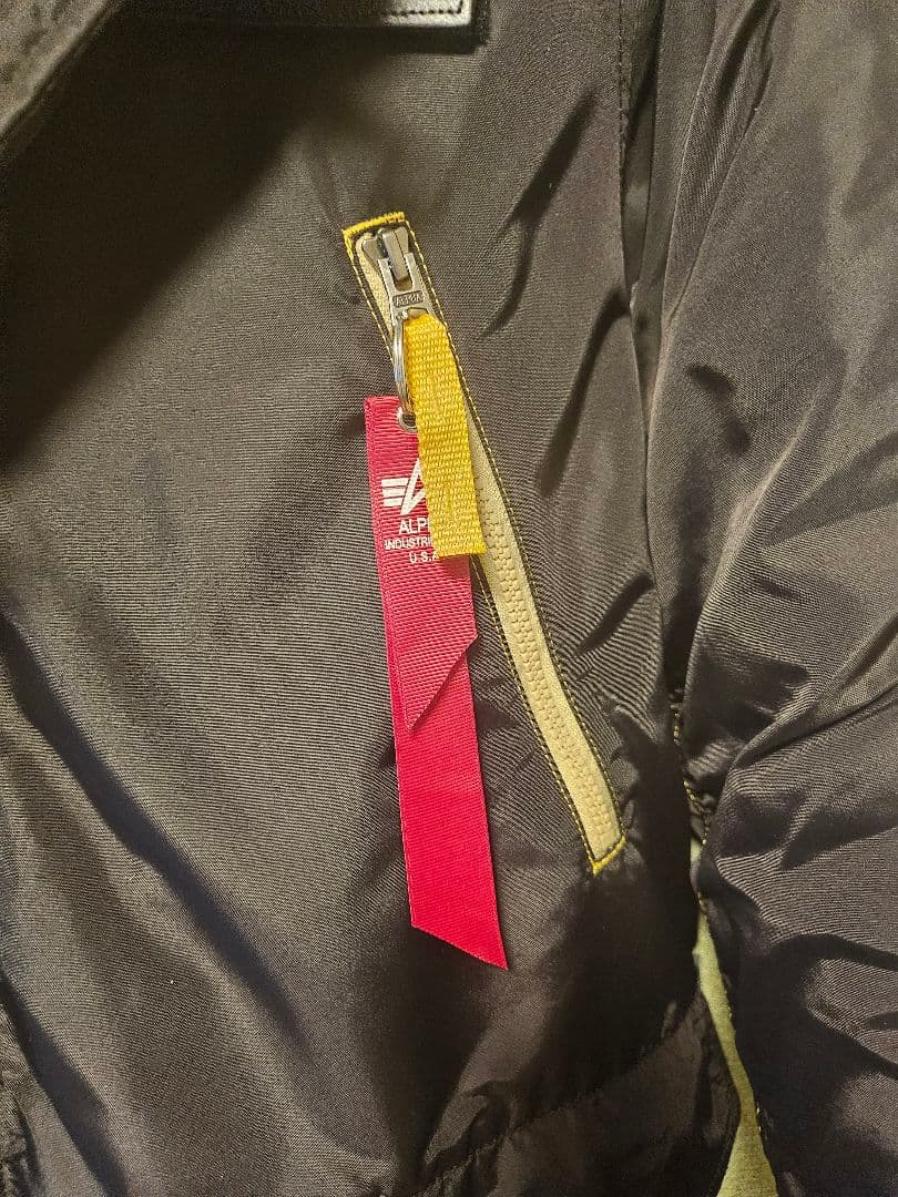 ALPHA N3B アルファ ×エドウィン　カラー：黒×黄　Lサイズ