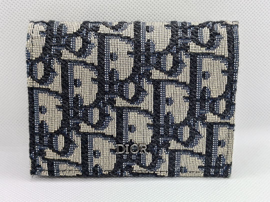 DIOR カードケース オブリーク ジャガード 名刺入れ ビジネスカードホルダー