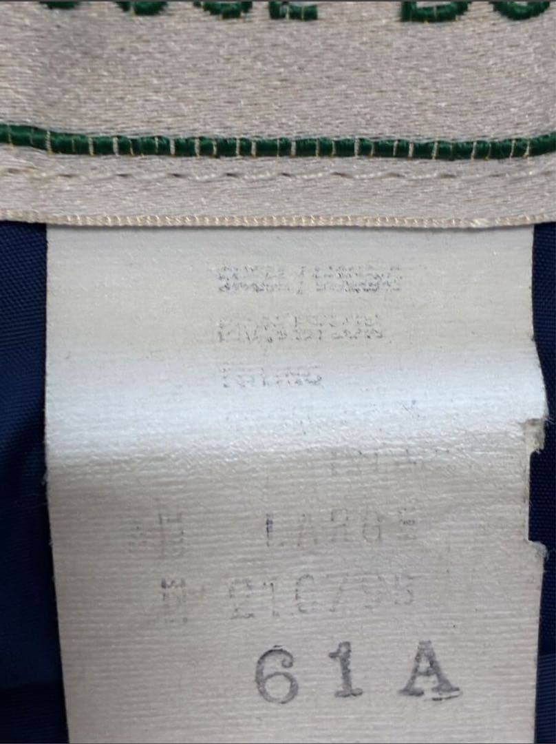 希少 60〜70's LL Bean 筆記体 ダウンベスト ブルー L