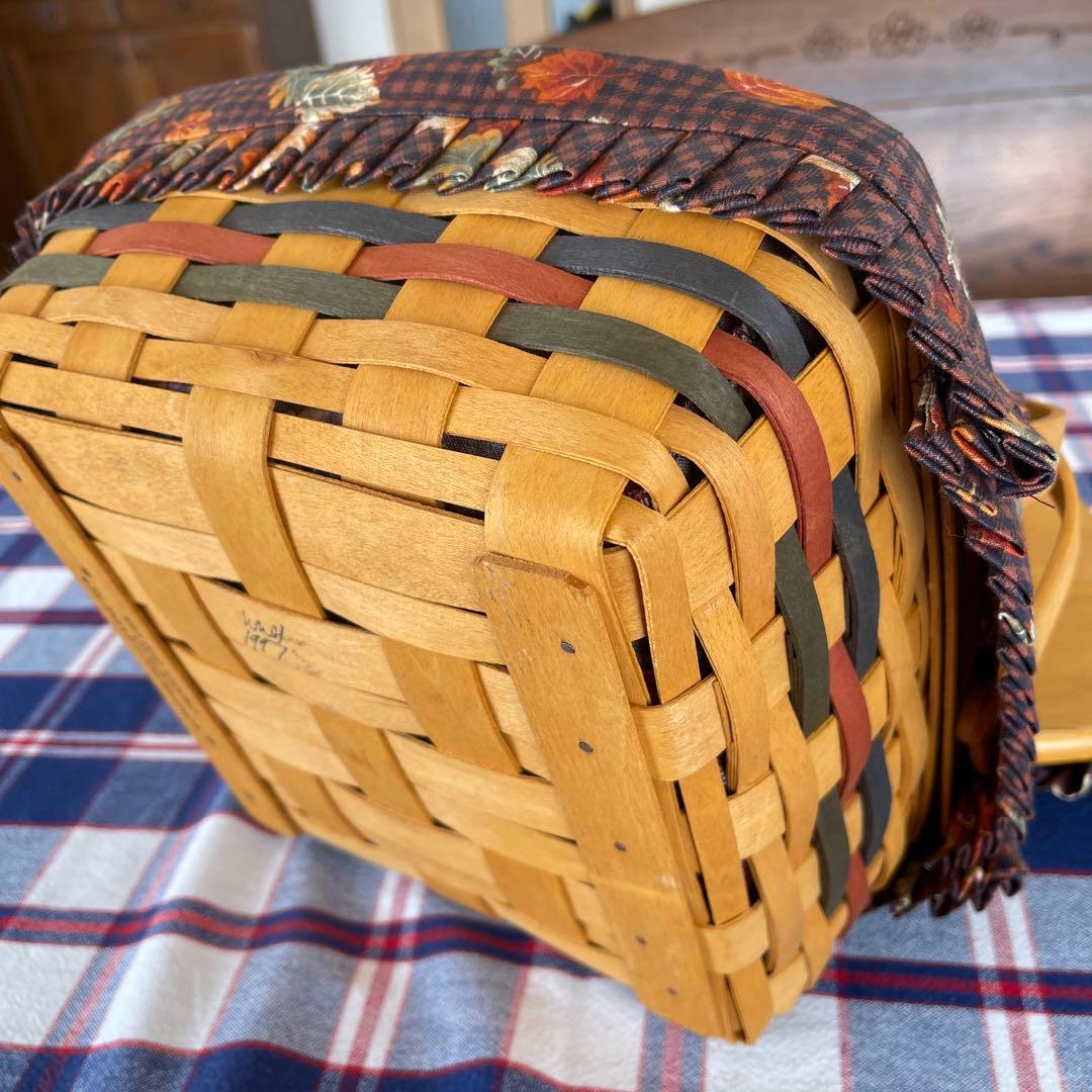 ロンガバーガーバスケット　アンティーク　カゴ