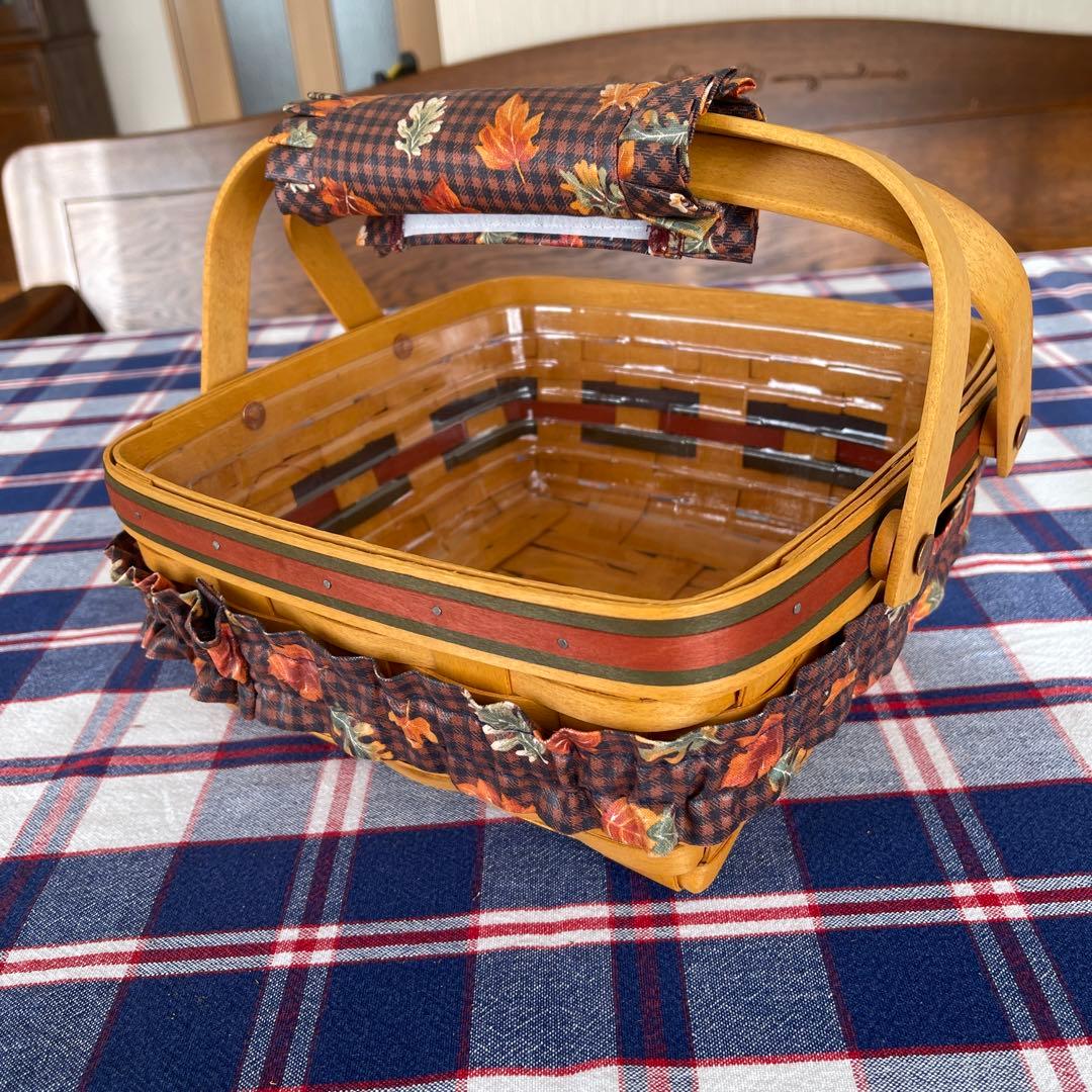 ロンガバーガーバスケット　アンティーク　カゴ