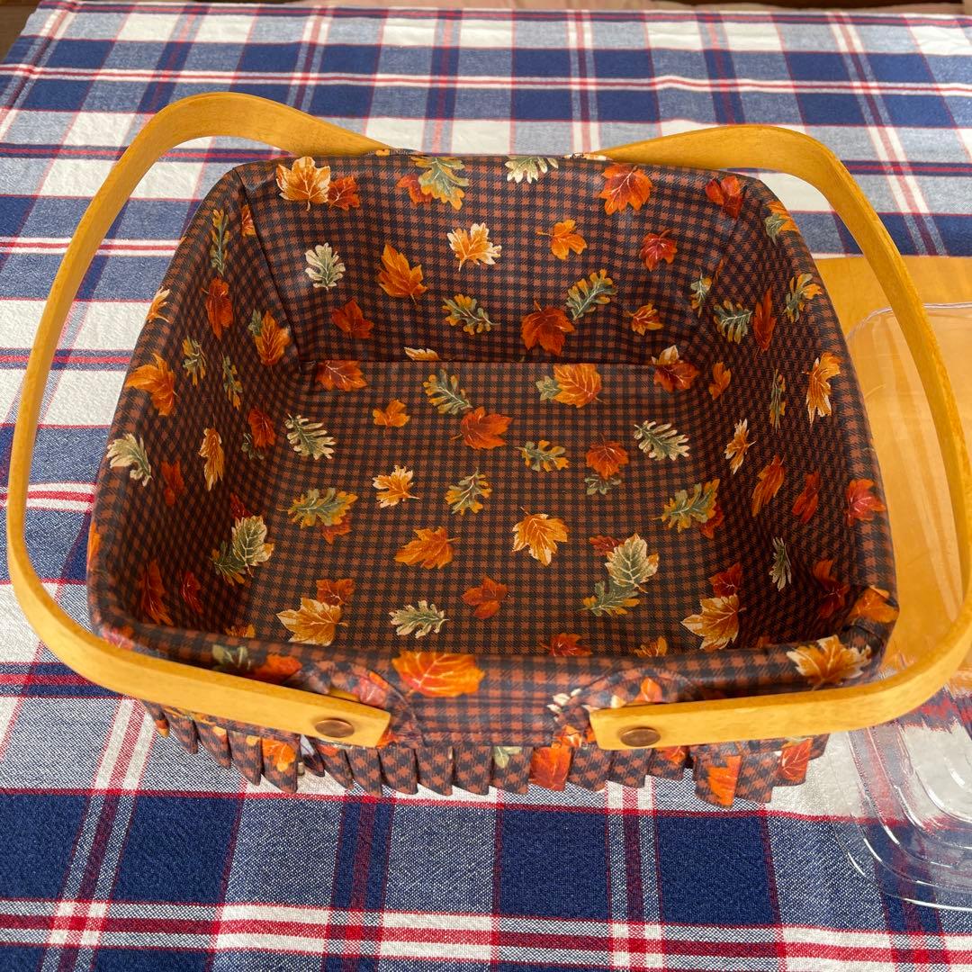 ロンガバーガーバスケット　アンティーク　カゴ