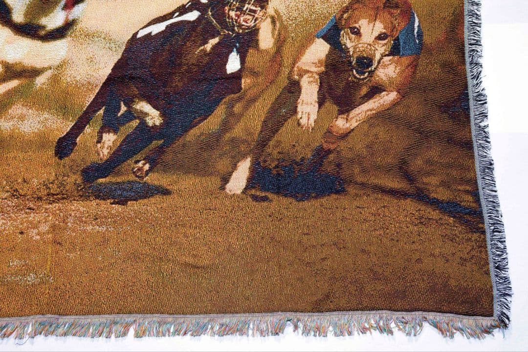 新品犬のレース グラフィックラグ 150cm x 125cm