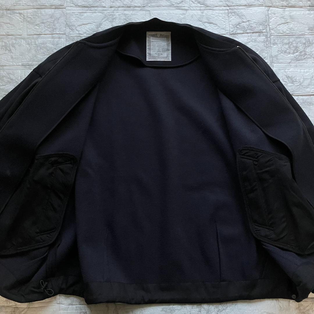 BEARDSLEY 袖パフ ジップブルゾン ブラック ゆったり フリー 近年