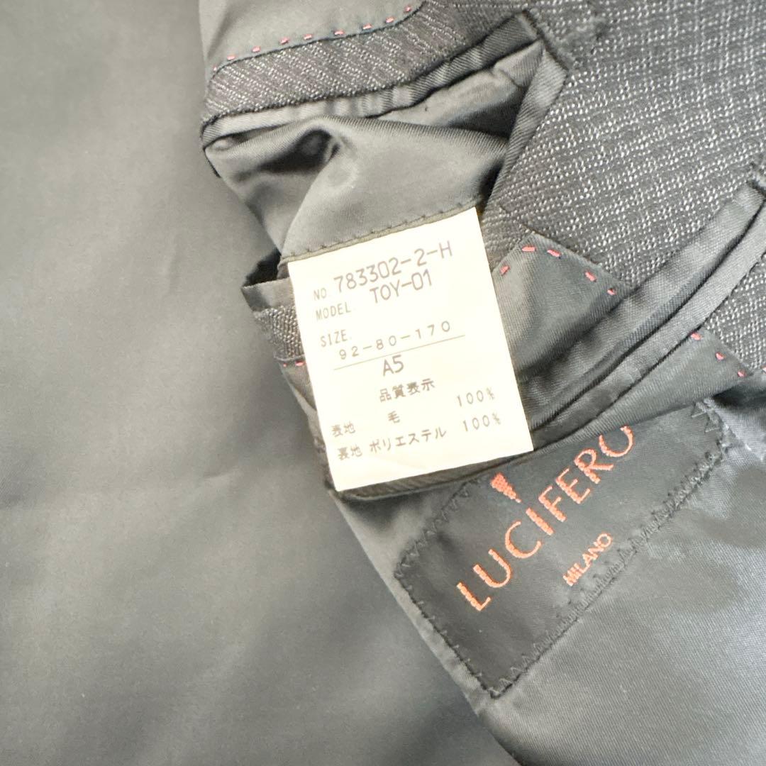 LUCIFERO×Tollegno1900 3ピーススーツ ブラック M