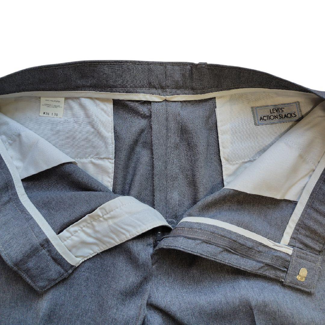 デッドストック　LEVI'S　アクションスラックス　グレー　w36　ovy