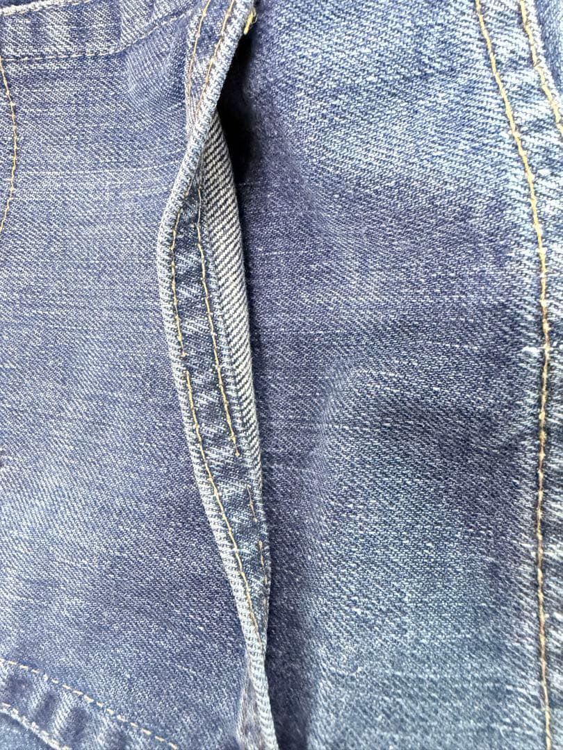 70s levi's 505 66前期　シングルステッチ　イエローライン　縦落ち
