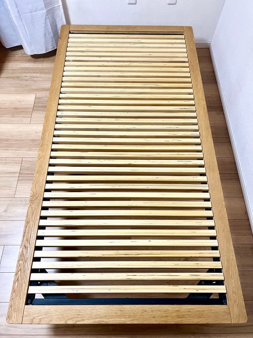 無印　木製ベッドフレーム　シングル