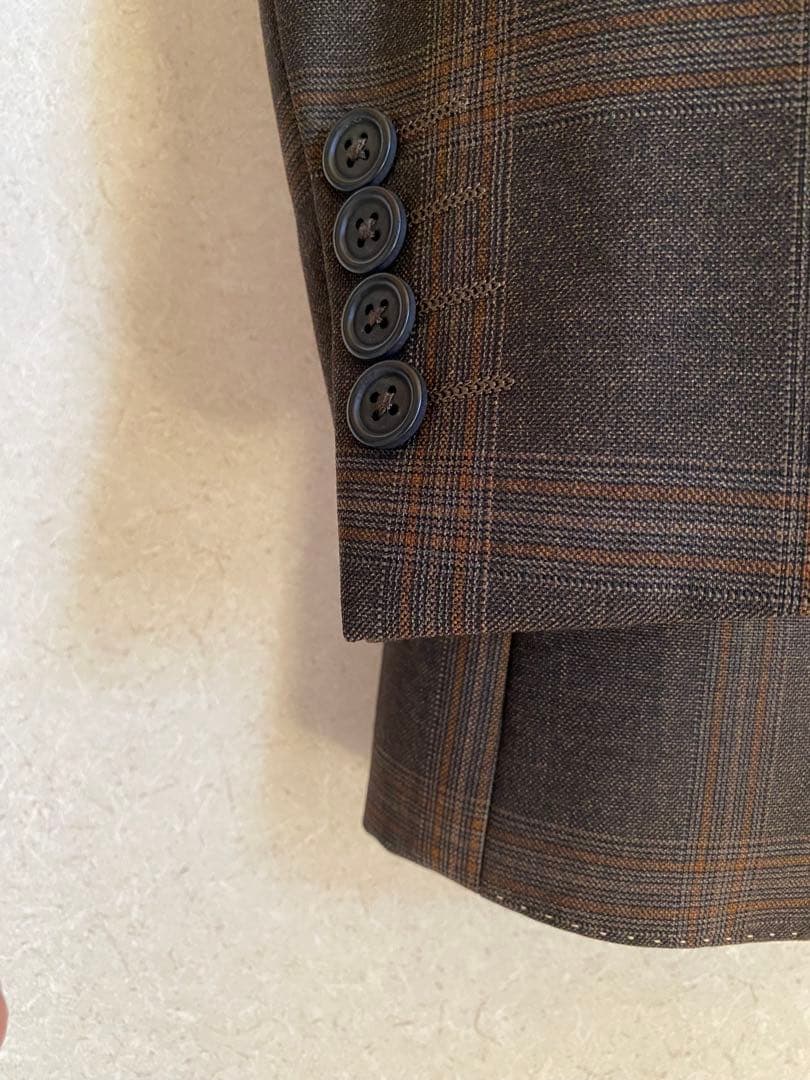 ポールスミス　ビジネススーツ　Ｌブラウンチェック