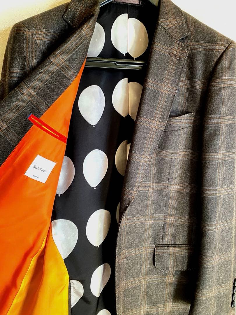 ポールスミス　ビジネススーツ　Ｌブラウンチェック