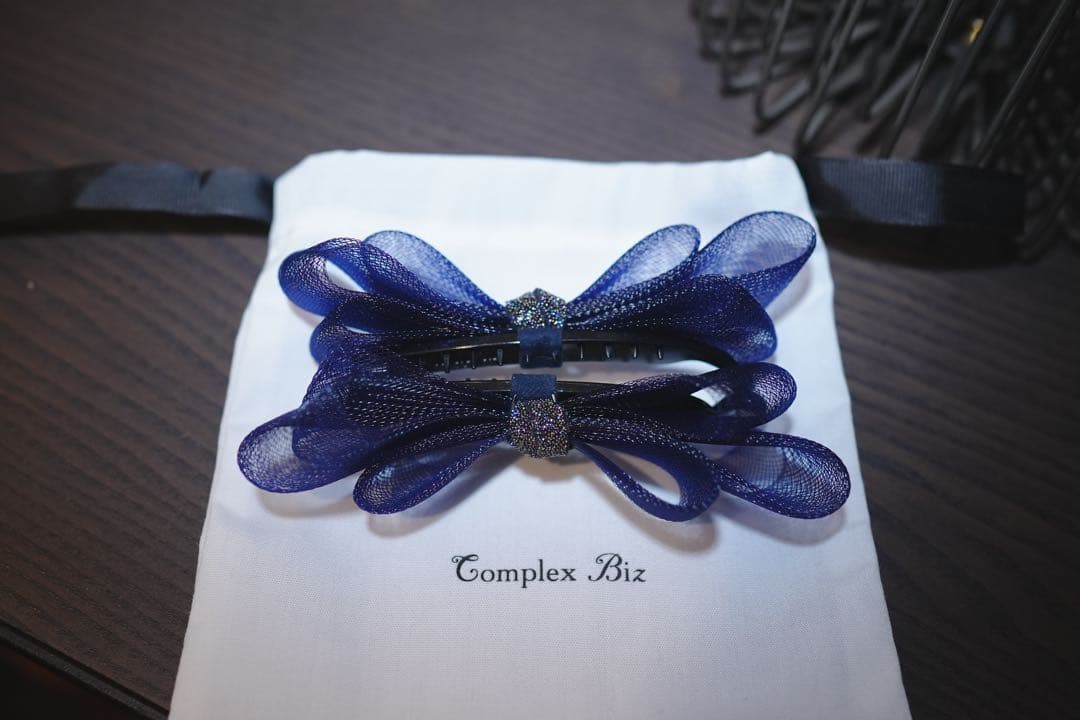 コンプレックスビズ♡バナナクリップ♡ネイビー