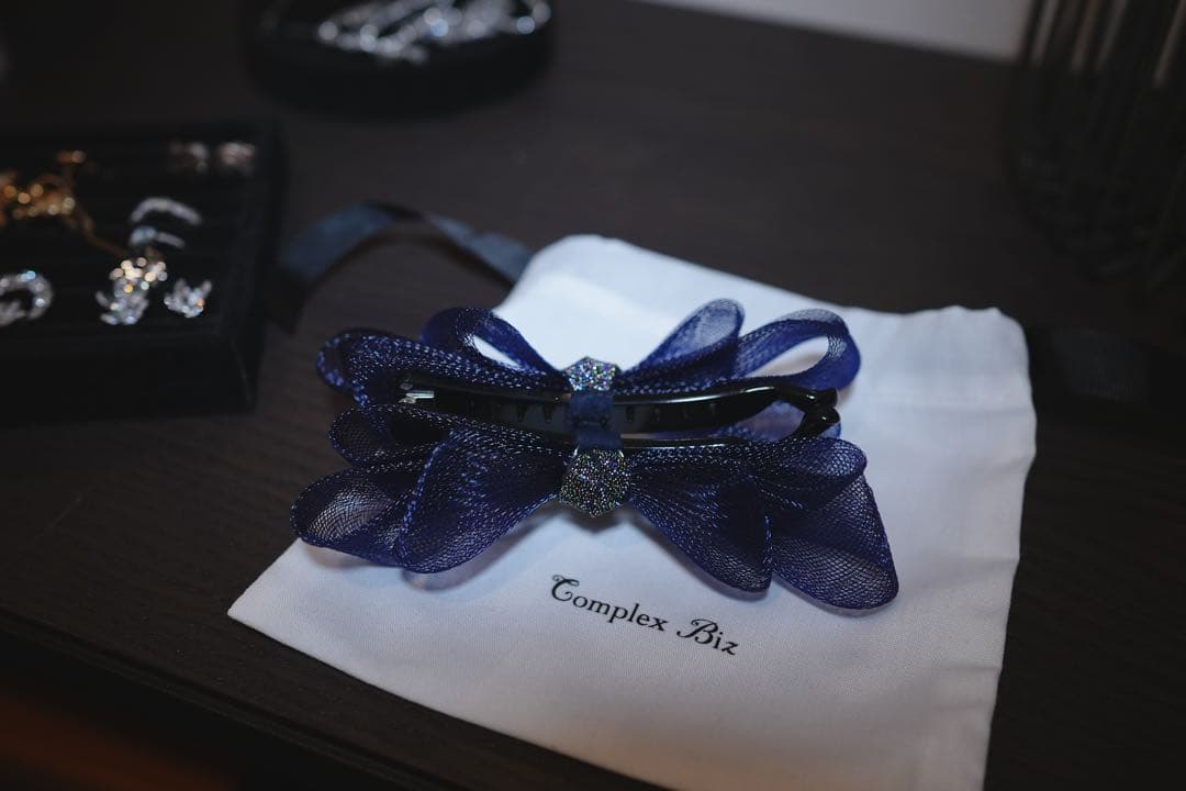 コンプレックスビズ♡バナナクリップ♡ネイビー