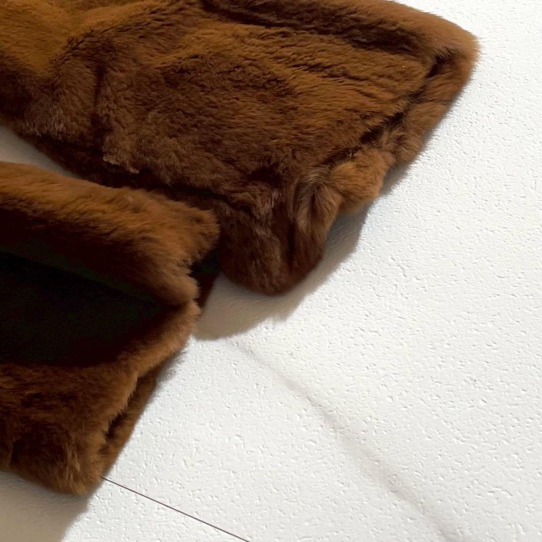 希少デザイン✨ EMBA カラーミンク シェアード ブラウン ファーコート