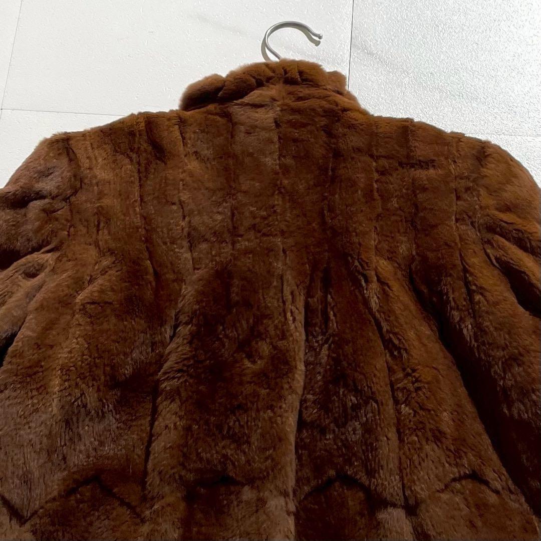 希少デザイン✨ EMBA カラーミンク シェアード ブラウン ファーコート
