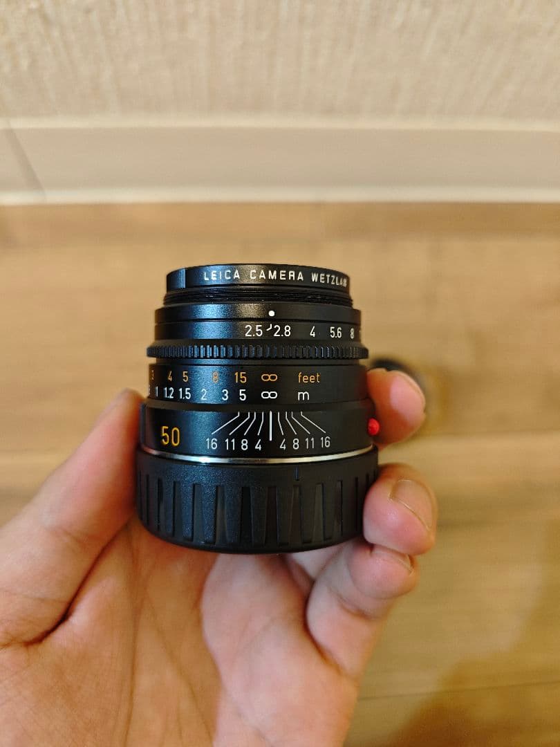 Leica Summarit-M 50mm f2.5 6bit 純正フィルター付