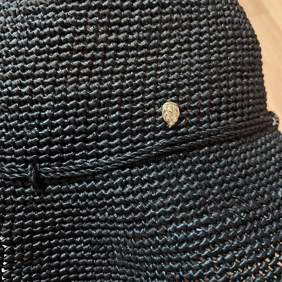 ヘレンカミンスキー　黒　麦わら帽子