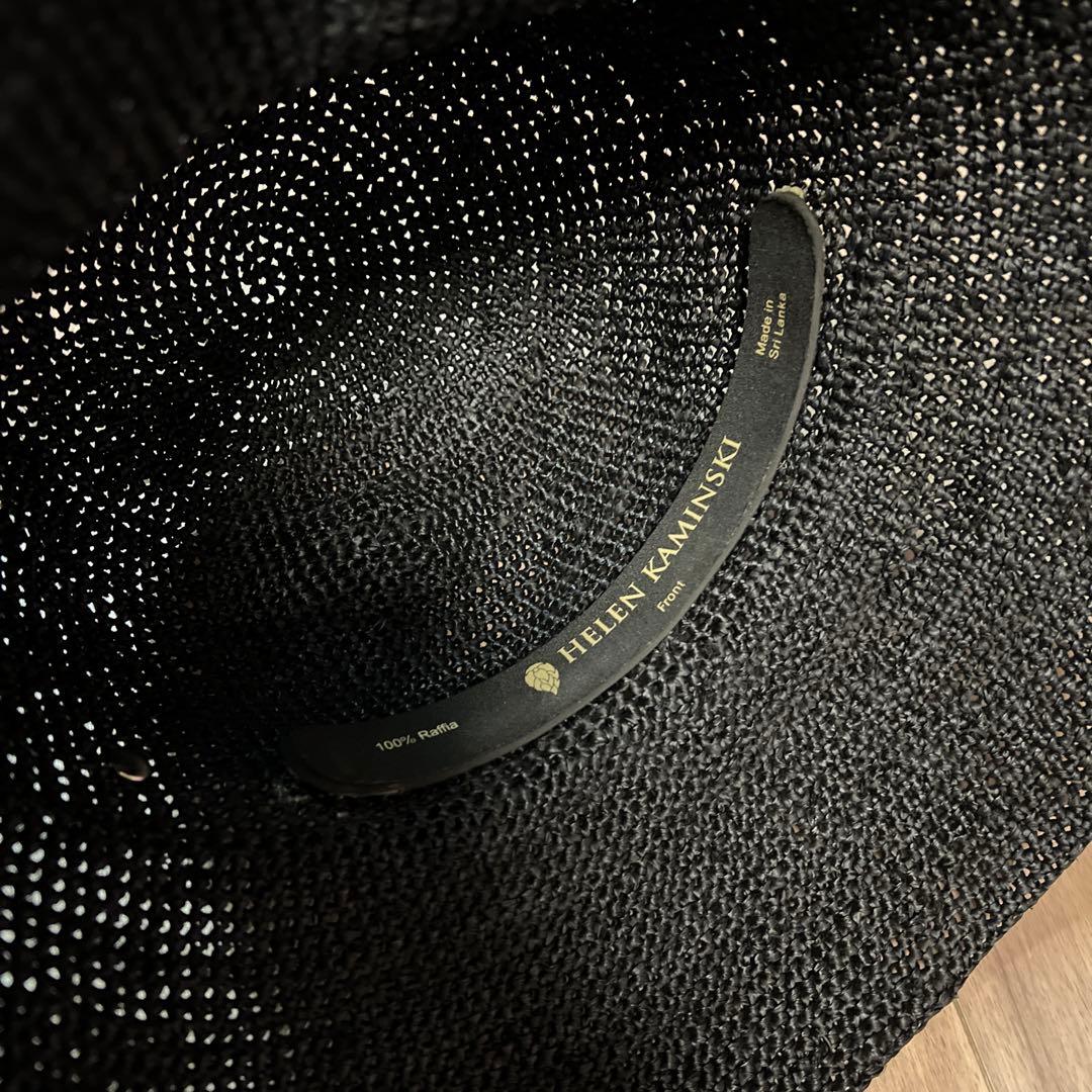 ヘレンカミンスキー　黒　麦わら帽子
